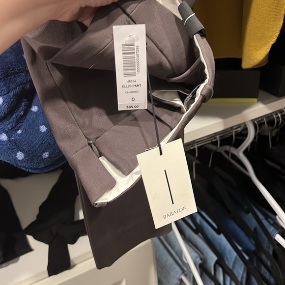 Aritzian Babaton Brand New Ellis Pant in Charred Color, Size 0 - Picture 4 of 6